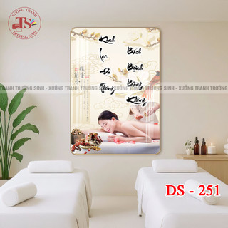 TS Xưởng Tranh Trường Sinh Tranh Tráng Gương Dưỡng Sinh Treo Tường Decor Spa Sang Trọng M25