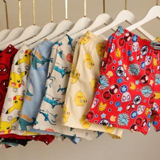 (Có Túi & Dài Hơn 2cm) Quần Đùi Nam Nữ, Quần Short Ngủ Có Túi Hai Bên  AmericanStyle Cotton Thun Mặc Nhà, Ra Ngoài