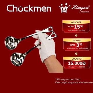  Muỗng Canh KINSGEM By CHOCKMEN Inox 18 10 Cao Cấp Bóng Dày Dặn Muôi Vá Muôi Múc Nước Dùng Ăn Lẩu 