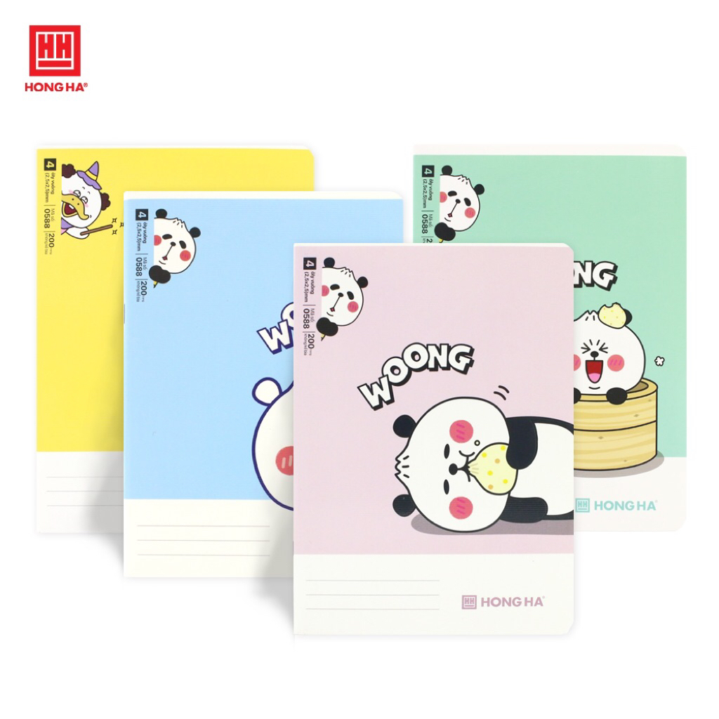 Combo 2 cuốn Vở 4 ô ly 200 trang Hồng Hà 0588