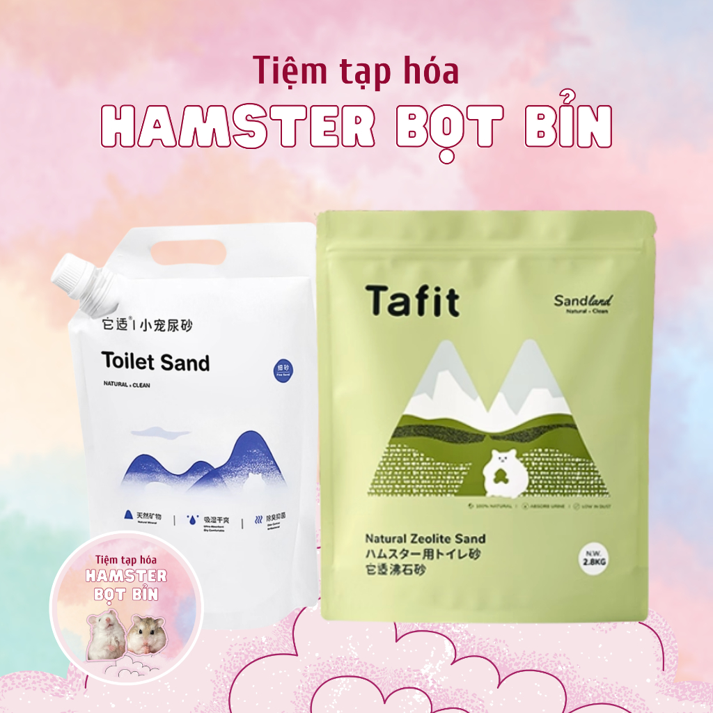 Cát Zeolite Tafit cát khử mùi hạt zeolite cát vệ sinh ít bụi cho hamster thú nhỏ