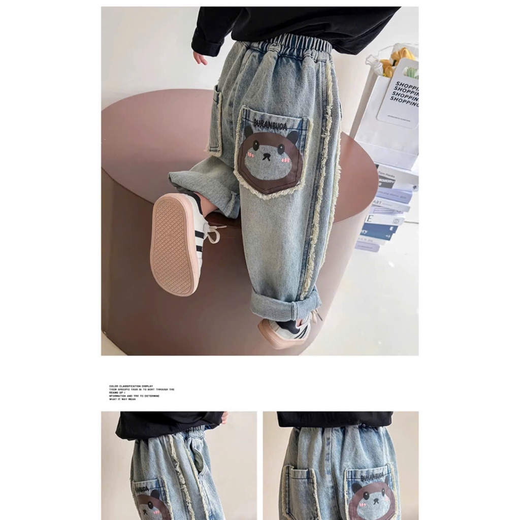 OH OH KIDS -21- QUẦN BÒ BAGGY  BÉ GÁI CAO CẤP