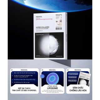 Hộp 4 Miếng Mặt Nạ Thạch Cao Cấp Mediheal Hyper Collagen Cấp Ẩm, Chống Lão Hóa Da
