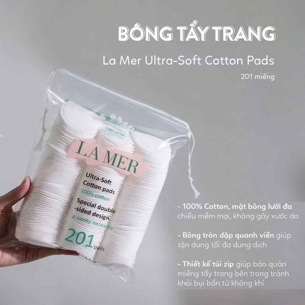 Bông Tẩy Trang Lamer 201, Bông Tẩy Trang Miniso 180 Miếng, Bông Tẩy Trang Lamer Chính Hãng 100% Cott