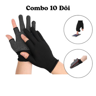 Găng tay chống nắng, bao tay lái xe máy, tập gym, tập thể thao hở ngón đa năng