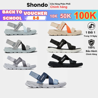 Giày Sandals Nam Nữ SHONDO F6 Sport Ombre màu sắc thời trang êm nhẹ quai hậu tháo rời sandal xé dán quai dù (TH)