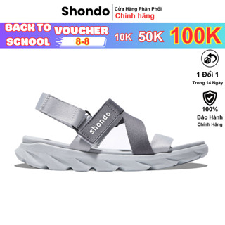 Giày sandal Shondo nam nữ F6 sport ombre xám F6S2120 Shondo chính hãng