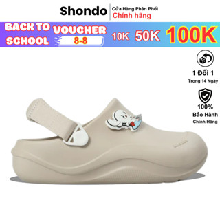 Giày Clog Nam Nữ Suke Thoải Mái Sục Nhựa Đúc, Đi Mưa Shondo Nhiều Màu Thỏ 7 Màu