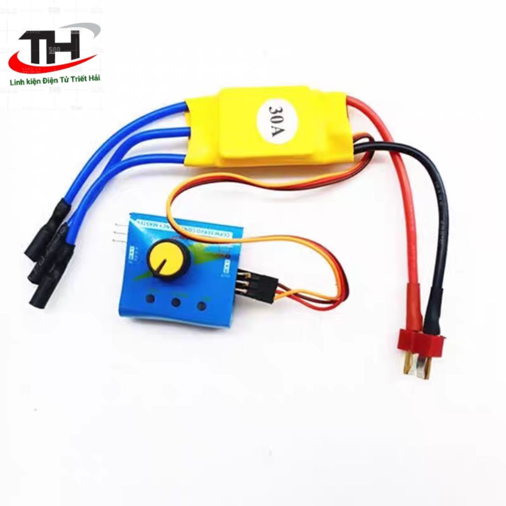 Esc Không Chổi Than 30A 40a + Điều Tóc Cho Máy Bay Điều Khiển Từ Xa Tàu Thuyền