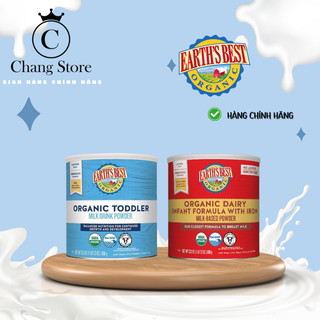 [Voucher 80K trên Live] Sữa Earth's Best Organic Dairy / Toddler USA 595g / 907g - Sữa Bột Công Thức