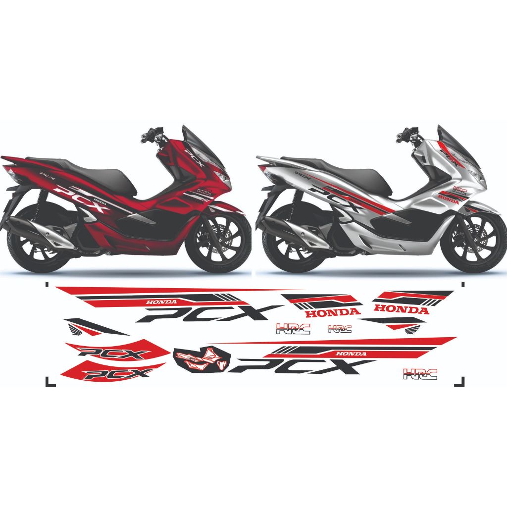 Tem dán Xe PCX 125- 150 - 160 Mẫu tem  HRC Dán Xe PCX 2014 - 2025  Chống Nước, Bền Màu .