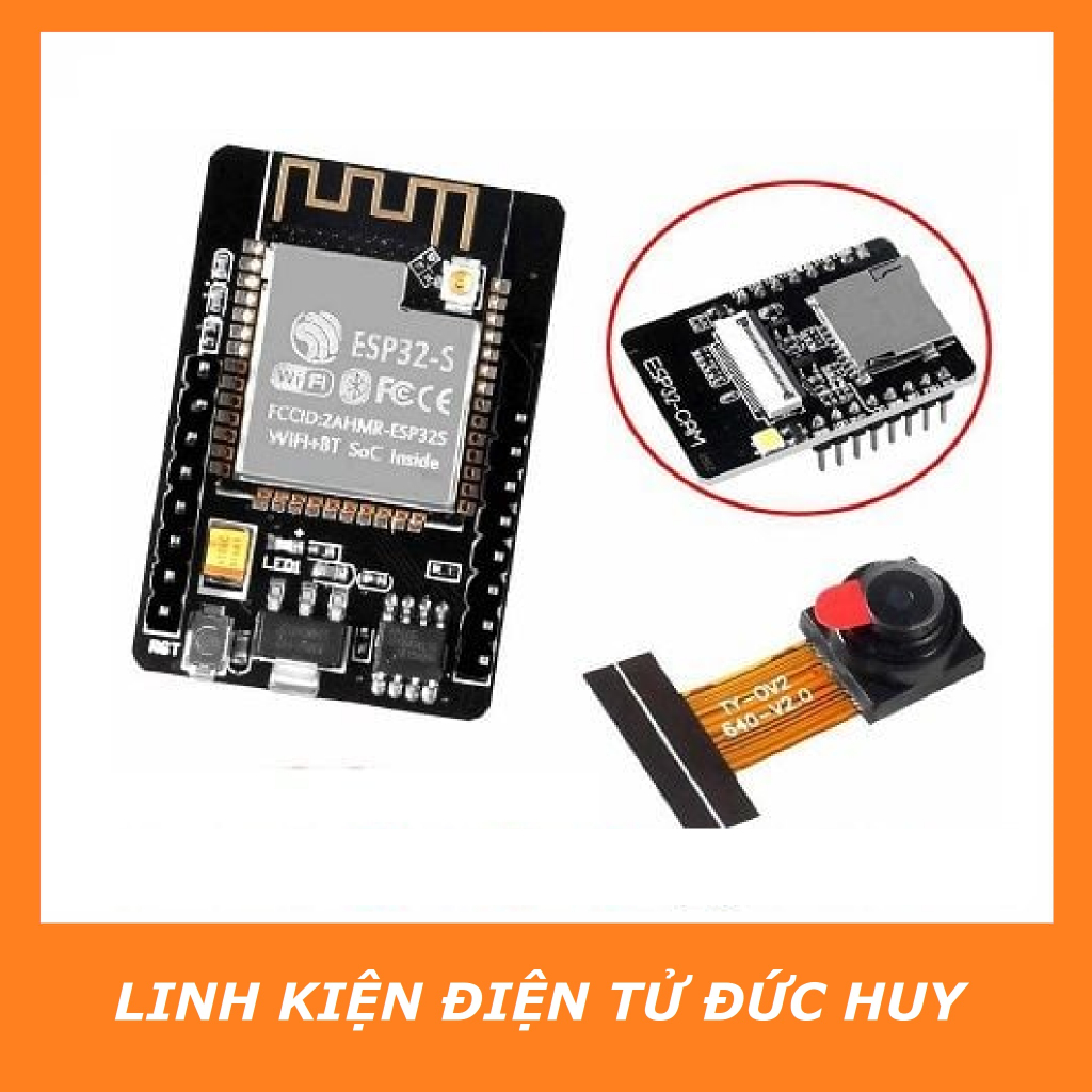 ESP32 - CAM MODULE CAMERA TÍCH HỢP KÊT NỐI WIFI + BLUETOOTH (CÓ BAO GỒM CAMERA OV2640)