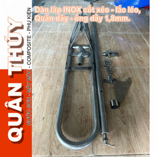 [Full BỘ] Giàn láp Inox 201 Cốt Xéo - Dùng cho máy xăng từ 5,5 đến 7,5 hp - honda, thailand, TQ