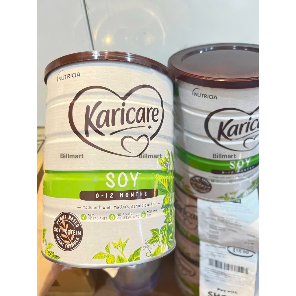 [HÀNG AIR] Sữa Karicare Soy của Úc THUẦN CHAY dành cho bé dị ứng, bất dung nạp 900g