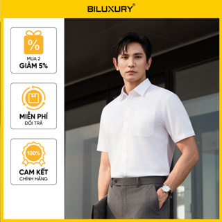 [Hàng mới 2025] Áo Sơ Mi Nam Ngắn Tay 8SMCB401TRK/8SMCB412TRK Biluxury Form Casual Chống Nhăn Chống Tia UV Co Giãn