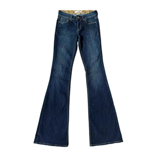   sẵn 26 28  Quần jean lưng thấp ống loe vintage Dittos màu xanh đậm đen quần cạp thấp eo thấp cạp nông cạp trễ eo trễ 