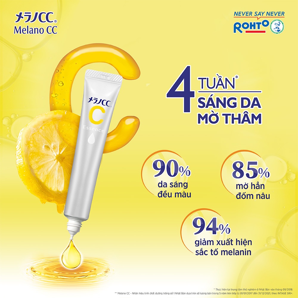 Tinh chất vitamin C dưỡng trắng da, chống thâm nám Melano CC Whitening Essence 20ml | BigBuy360 - bigbuy360.vn