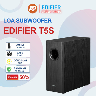 Loa siêu trầm EDIFIER T5S - Phiên bản nâng cấp - Công suất 70W - Bass 8 inch - Hàng chính hãng