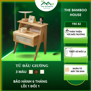 Kệ Tủ Đầu Giường Chân Chữ A - chất liệu gỗ tre - thiết kế mới lạ ( ẢNH SHOP TỰ CHỤP )