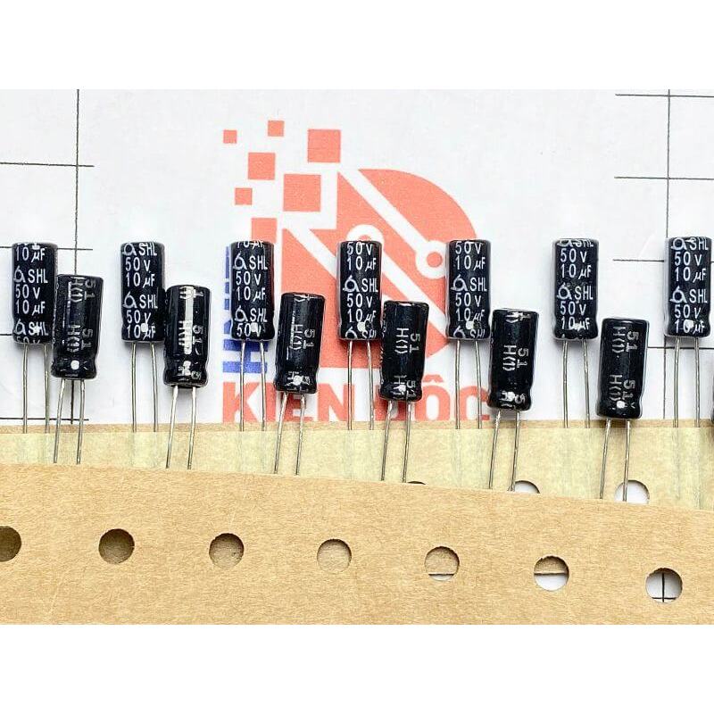 [Combo 20 chiếc] Tụ hóa SHL 10uF 50V 5x11mm