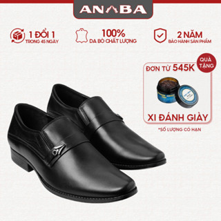  Giày Tây Nam ANBA GT-01D Chất Liệu Da Bò Thật Cao Cấp Đế Cao Su Siêu Bền Lịch Lãm Công Sở 