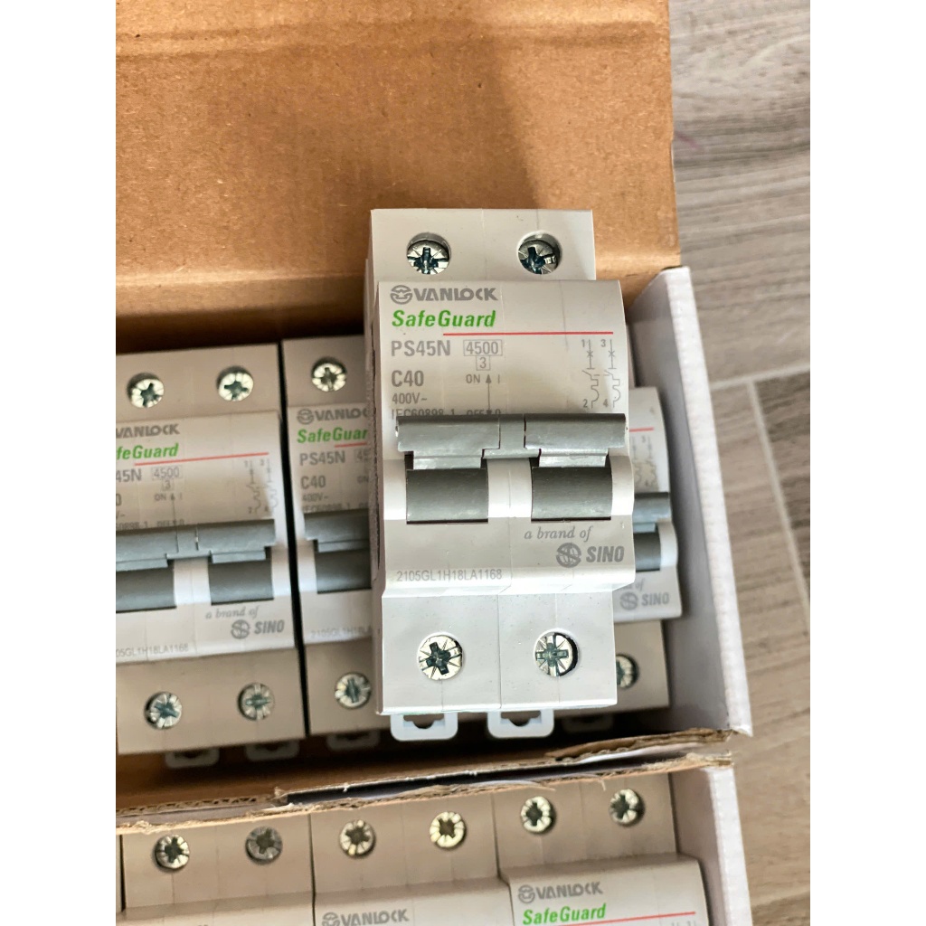 SINO - Cầu dao Aptomat CB 2P 2 Pha 2 tép Sino 20A 30A 40A 50A 63A Cam kết chính hãng.