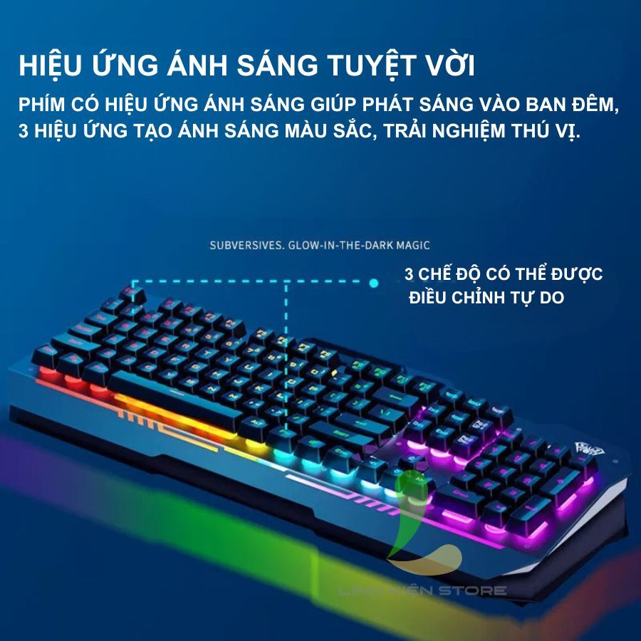 Bàn Phím Có Dây AULA F3010 - Bàn Phím Chơi Game 104 Phím Có Đèn Màu Và Chuột S50, S20 Tiện Dụng | BigBuy360 - bigbuy360.vn