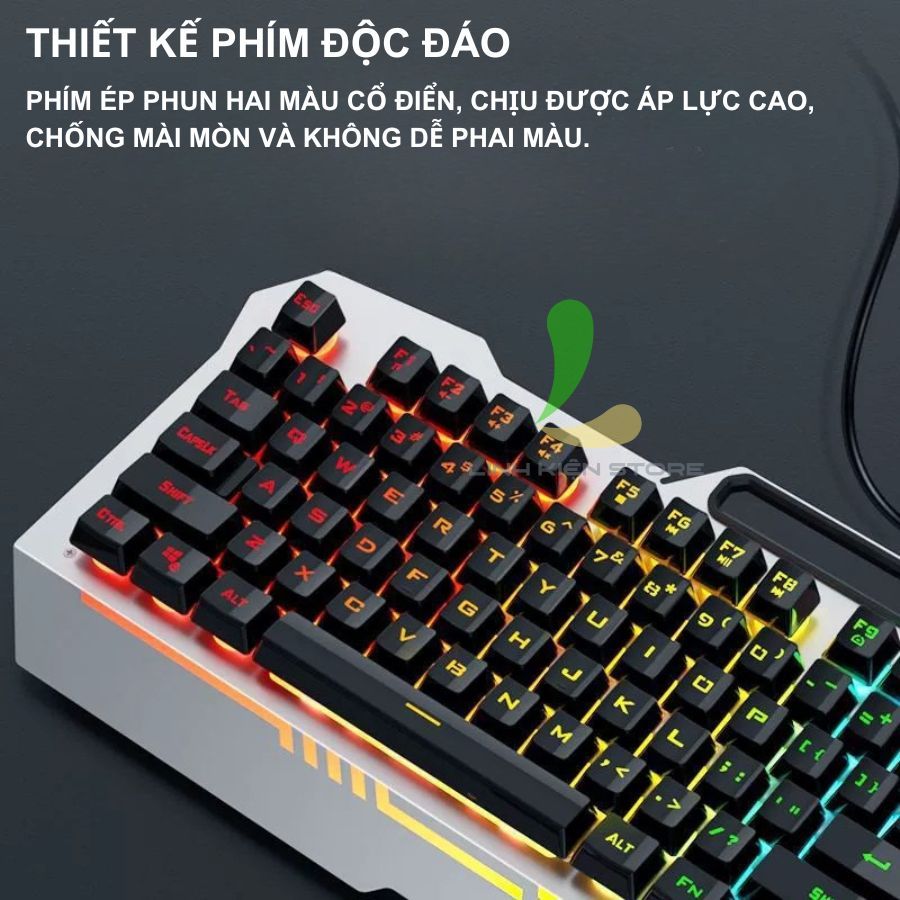 Bàn Phím Có Dây AULA F3010 - Bàn Phím Chơi Game 104 Phím Có Đèn Màu Và Chuột S50, S20 Tiện Dụng | BigBuy360 - bigbuy360.vn