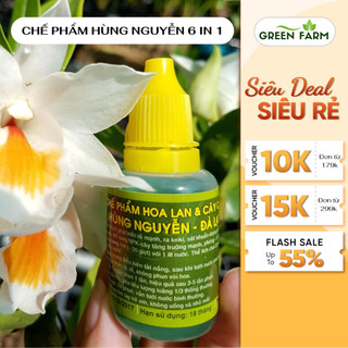 Chế phẩm Hùng Nguyễn 6 in 1 chuyên dùng cho lan siêu da rễ trừ nấm chuyên cho phong lan