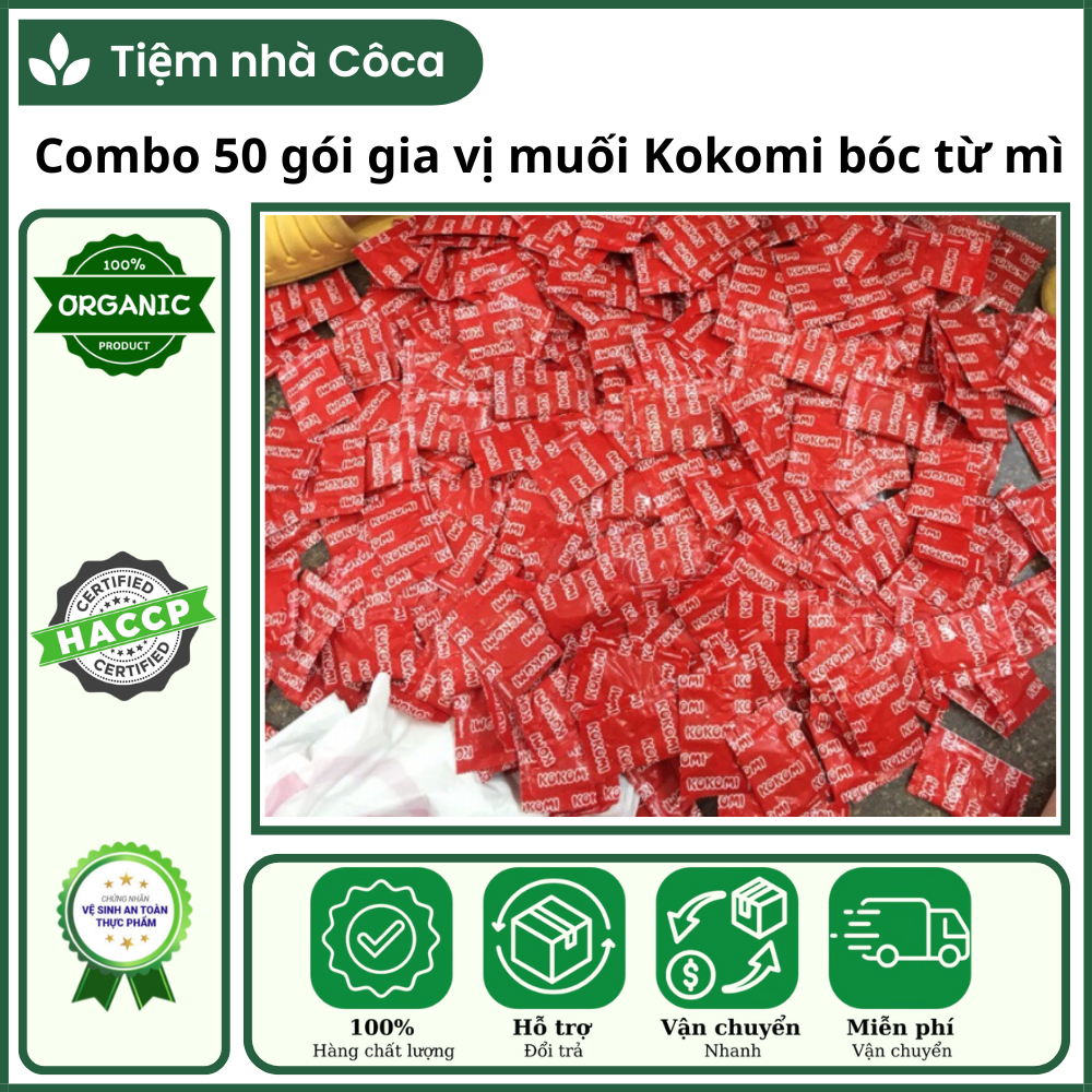 Combo 50 gói muối gia vị mì Kokomi  – Gia vị ăn liền bóc mì Kokomi