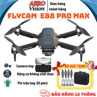  Flycam E88 Pro Max Camera 4K Chống Rung Bay Xa Gấp gọn Plycam dễ sử dụng Người Mới Plycam 