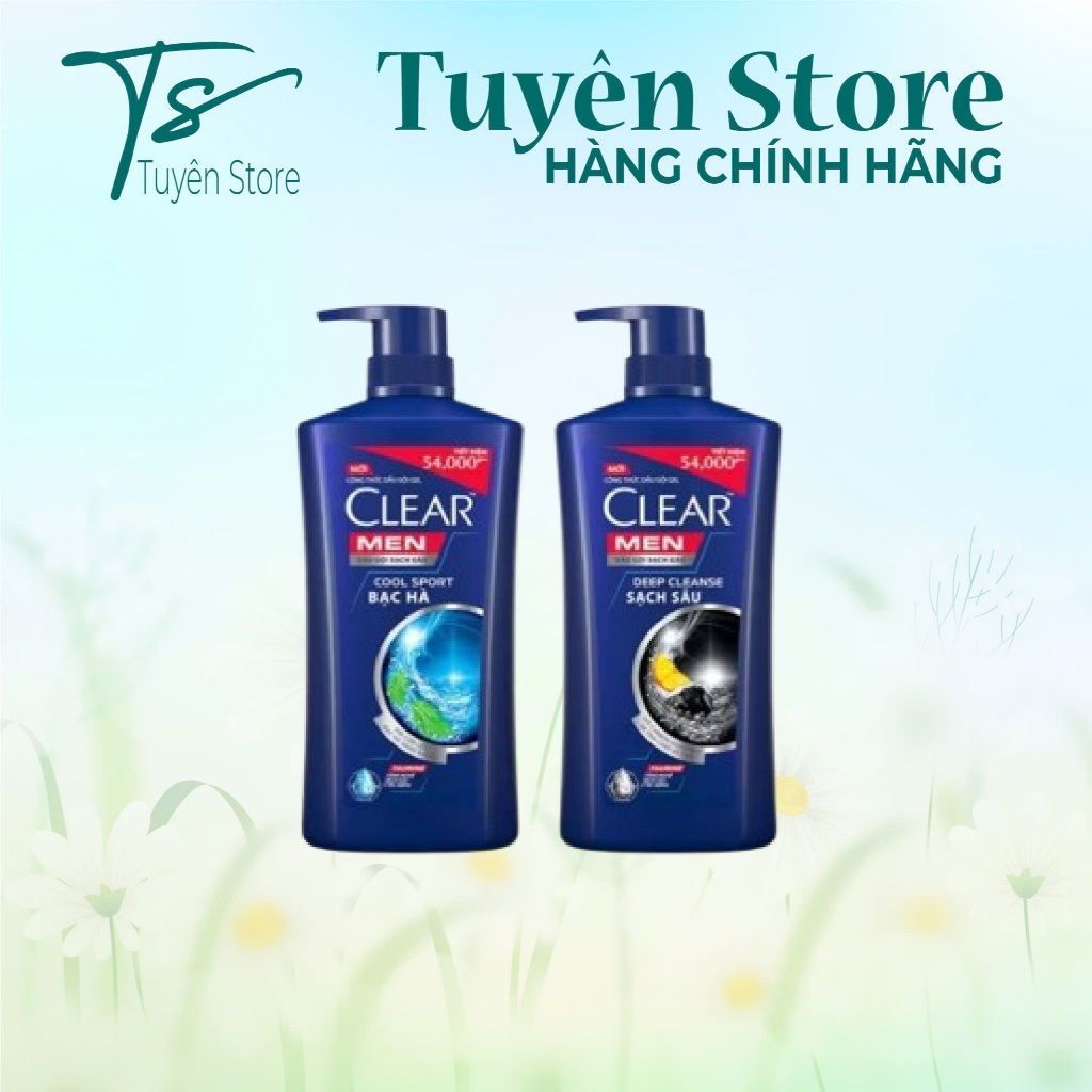 Dầu Gội CLEAR MEN Chai 900g ( Công Thức Mới )