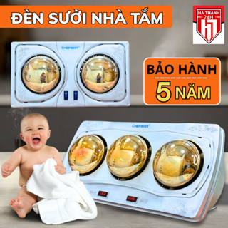 Đèn sưởi nhà tắm 2 bóng, 3 bóng Chefman công suất 825W làm ấm tức thì chỉ sau 5s - Bảo hành 5 năm