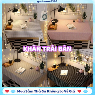  Khăn Trải Bàn CARO Nhựa PVC Chống Thấm Nước Dành Cho Bàn Học Trải khăn Picnic Dễ Vệ Sinh # 