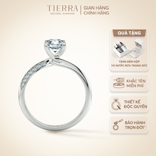 [CHAT TRƯỚC KHI ĐẶT] Nhẫn Cầu Hôn Tierra Phoebe NCH1416 Vàng 14K 18K Đính Tấm CZ Thiết Kế Tinh Xảo, Nhẫn Hẹn Ước