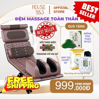 Nệm Toàn Thân, Ghế Massage Lưng, Hông,Cổ,Vai,Gáy, Gối Massage Hồng Ngoại Đệm Cao Cấp Chính Hãng Bảo Hành 2 Năm.