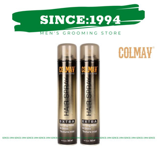  GÔM COLMAV | Gôm xịt tạo kiểu làm cứng giữa nếp tóc  Colmav Hair Spray Extra Strong Hold - 360ml 