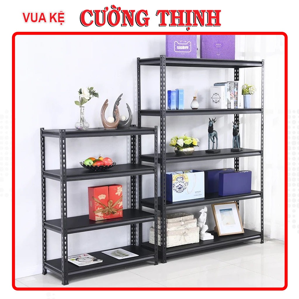 Kệ sắt V lỗ 3, 4, 5 tầng với tải trọng 120kg/tầng | Thương hiệu kệ Vinatech