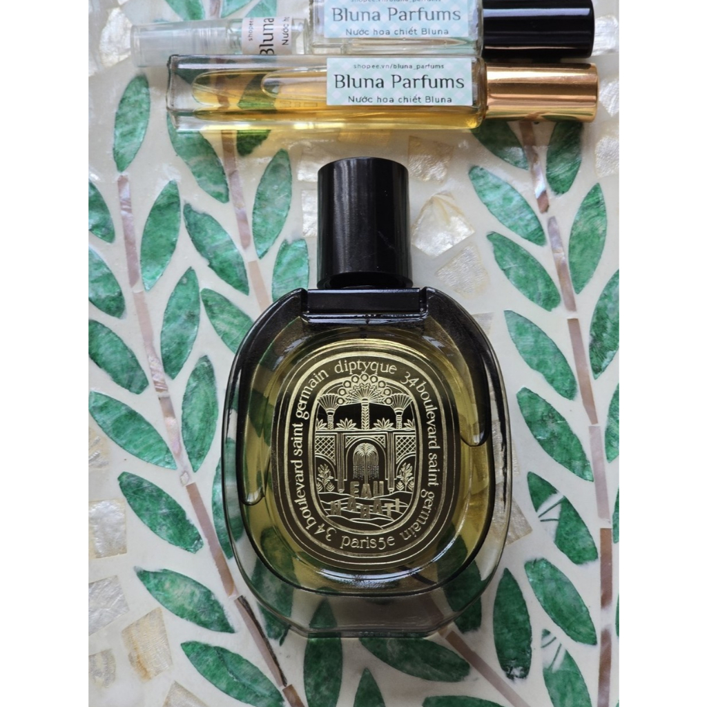 Eau Nabati nước hoa chiết Diptyque hương fresh amber bergamot immortelle EDP unisex thiên nam