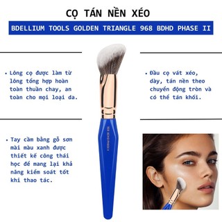 Cọ Tán Nền Lỏng Chuyên Nghiệp Bdellium Tools Golden Triangle 968