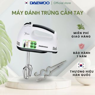 Máy đánh trứng cầm tay Daewoo DWHM-318 điều khiển 7 tốc độ, bền bỉ, tiện dụng, bảo hành 12 tháng