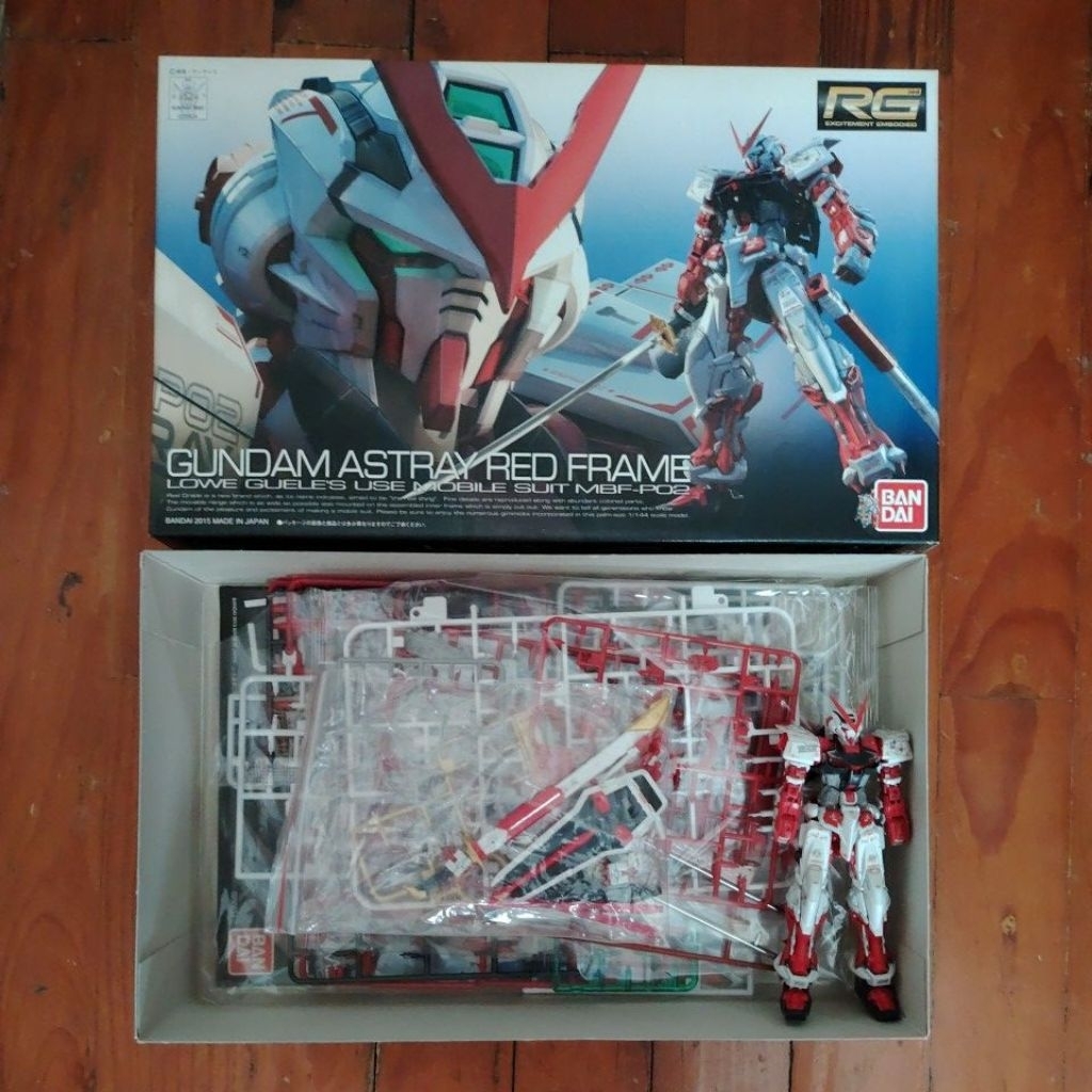 (Kèm sừng vàng gold) Mô hình chính hãng Bandai RG Astray Red Gundam (2nd)