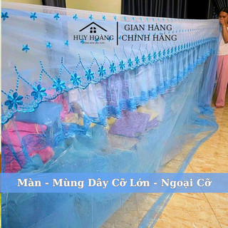    Cỡ Lớn   Màn   Mùng Dây Tuyn Thái Cỡ Lớn - Ngoại Cỡ Mắc Tay Nhiều Cỡ Lớn Từ 2m5,3m,3m5,4m,5m - Xưởng Màn Huy Hoàng 