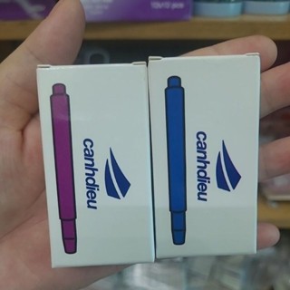  Combo 2 Hộp =20 ống mực bút máy cánh diều PHỔ THÔNG 1 đầu 26mm,1 đầu 34mm  tím hồng xanh đen tím đậm 