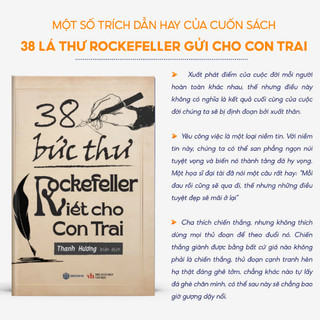 Sách - 38 Bức Thư Rockefeller Viết Cho Con Trai - (Top Sách Tư Duy Làm Giàu) Người Trí Thức | Sbooks
