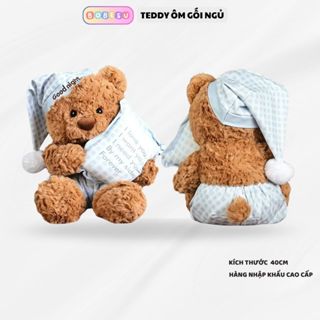  Gấu bông teddy mặc đồ ngủ ôm gối dễ thương quà tặng cho bạn gái,bạn trai cho bé làm gấu ôm ngủ 