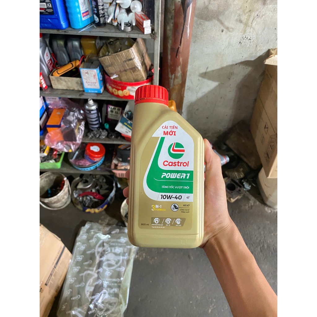 [Sale] Dầu nhớt xe tay ga Castrol POWER1 SCOOTER (0.8L)