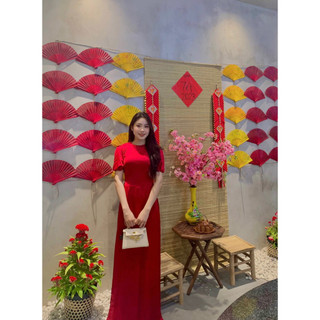 ÁO DÀI LỤA  TAY BỒNG NGẮN BIGSIZE 4X,5X