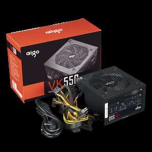 CHÍNH HÃNG - NGUỒN MÁY TÍNH AIGO MODEL VK550 550W - NGUỒN CÔNG SUẤT THỰC