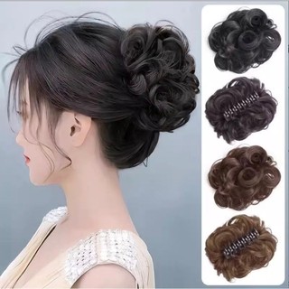 (HOẢ TỐC) Búi tóc giả ngoặm xoăn duyên dáng